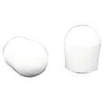 EMBOUT ENVELOPPANT PERGA BLANC ROND DIAMÈTRE EXTÉRIEUR 8 MM - BLANC