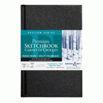 LOT DE 2 - EPSILON SERIES CARNET REMBORDÉ RIGIDE 62F 14X21,6CM 150G - BLANC