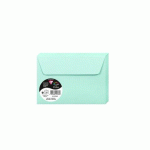 LOT DE 2 - PAQUET DE 20 ENVELOPPES POLLEN 114X162MM 120G/M2 - VERT JADE