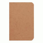 LOT DE 5 - CAHIER PIQUÉ AGE BAG 9X14CM 96 PAGES LIGNÉ - TABAC