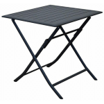 TABLE DE JARDIN CARRÉE LORITA - GRAPHITE 70 X 71 X 70 CM - PROLOISIRS