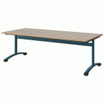 TABLE MALIBU 180X80 T3 DL STRA ALAISÉ ACACIA/BLEU 5025