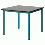 TABLE MALIBU 80X80CM T4 4P STRA BÉTON F186/NOIR BLEU 5018