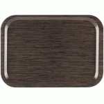 LOT DE 25 - PLATEAU FAST FOOD 37,5 X 26,5 CM - WENGÉ