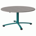 TABLE MALIBU Ø 120 T3 PC STRA ABS BÉTON F186/BLEU 5018