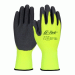 GANTS DE MANUTENTION TRICOTÉS NYLON ENDUCTION LATEX CRÊPÉ - JAUNE - 9
