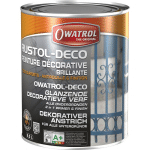 OWATROL - PEINTURE DÉCORATIVE ANTIROUILLE RUSTOL DECO MICACE DB703 DARK GREY 0.75 LITRE - DB703 DARK GREY