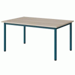 TABLE MALIBU 120X80 T3 4P STRA ABS ACACIA/BLEU 5025