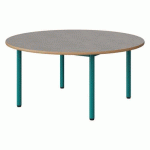 TABLE MALIBU Ø 120 T2 4P STRA ALAISÉ BÉTON F186/BLEU 5018