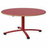 TABLE MALIBU Ø 120 T3 PC STRA ALAISÉ ROUGE U321/ROUGE 3020