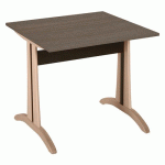 TABLE MIKADO 80 X 80 CM STRATIFIÉ ABS - BROCANTE/BOULEAU - SUNSET CREATION