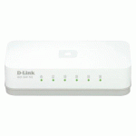 COMMUTATEUR RÉSEAU NON-GÉRÉ FAST ETHERNET (10/100) BLANC D-LINK GO-SW-5E