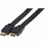 CORDON HDMI HIGH SPEED A/A PLAT BLACK - 5M