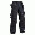 PANTALON DE TRAVAIL X1500 CORDURA® DENIM MARINE/NOIR TAILLE 56 - BLAKLADER