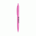 STYLO BILLE RÉTRACTABLE UNI PUBLICITAIRE ROSE - MARQUAGE 1 COULEUR