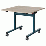 TABLE MALIBU RAB. 80X80 T4 DL STRA ABS ACACIA/BLEU 5025