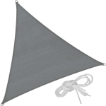 TECTAKE - VOILE D'OMBRAGE TRIANGULAIRE TRIANGULAIRE AVEC UNE PROTECTION UV 50+ - GRIS