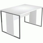 BUREAU PIEDS CADRES MÉTAL RAZOR - 120CM - BLANC/ANTHRACITE - ARTARREDI