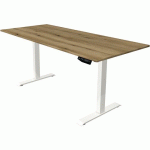 BUREAU RÉGLABLE MOVE 1 - BLANC - 180X80 CM - CHÊNE - KERKMANN