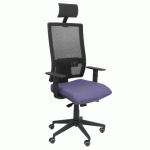 CHAISE DE BUREAU HORNA AVEC TÊTIÈRE - BLEU CLAIR