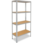 SHELFPLAZA - HOME 155X60X40CM ÉTAGÈRE CHARGE LOURDE GALVANISÉ / ETAGERE METALLIQUE 4 NIVEAUX / 175KG CAPACITÉ CHARGE / ETAGERE EN METAL, ÉTAGÈRES DE