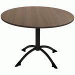 TABLE CANTATE FIXE Ø 120 CM PC CHÊNE BARDOLINO/CARBONE - RODET