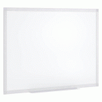 TABLEAU BLANC MAGNÉTIQUE AYDA BI-OFFICE, SURFACE EN ACIER CÉRAMIQUE, CADRE EN ALUMINIUM, 60 X 45 CM