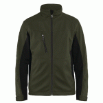 VESTE SOFTSHELL VERT OLIVE/NOIR TAILLE XL - MANUTAN COLLECTIVITÉS