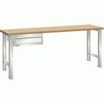 ÉTABLIS BLANC GRIS 1500X800X850 CAP. 800KG ET 1 TIR. 75KG - LISTA