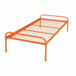 EVOLUTION LIT ESSENTIEL SOMMIER TREILLIS 90X190 CM 2003 ORANGE - MANUTAN COLLECTIVITÉS