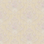 BRICOFLOR - PAPIER PEINT ÉLÉGANT ROSE À MOTIF POUR SALON | PAPIER PEINT BEIGE ET CRÈME À RAYURES BAROQUE | TAPISSERIE FLORALE IDÉALE POUR CUISINE