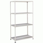 RAYONNAGE RAPID 2 4 TABLETTES METAL 1980X915X305 GRIS