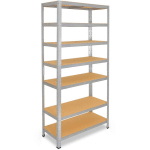 SHELFPLAZA - HOME 200X30X45CM ÉTAGÈRE CHARGE LOURDE GALVANISÉ / ETAGERE METALLIQUE 7 NIVEAUX / 125KG CAPACITÉ CHARGE / ETAGERE EN METAL, ÉTAGÈRES DE