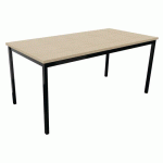 TABLE DE RÉUNION TREFF 160 X 80 CHÊNE DE FIL/ NOIR