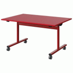 TABLE MALIBU RAB. 120X80 T4 DL STR ABS ROUGE U321/ROUGE 3020