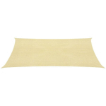 VIDAXL - VOILE D'OMBRAGE 160 G/M² BEIGE 3,5X4,5 M PEHD