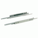COULISSES À BILLES QUADRO V6 SILENT - CHARGE 30 KG - SORTIE TOTALE - L 520 MM HETTICH