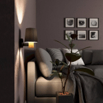 EGLO APPLIQUE EDALE ABAT-JOUR TISSU CAPPUCCINO, BOIS