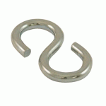 ESSES SYMÉTRIQUES EN ACIER ZINGUÉ FIL Ø 2,5 MM - OUVERTURE 3,5 MM - LONGUEUR 27 MM - PAR 25 PRAMAC