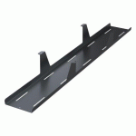 GOULOTTE PASSE-CÂBLES HORIZONTALE EXTRA OUVERTE UNIVERSELLE L 120 CM X P 15 X H 12 CM ANTHRACITE