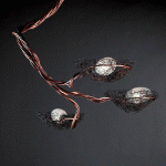 ICONE NIDO - SUSPENSION À 3 LAMPES, CUIVRE