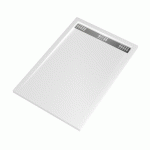 RECEVEUR DE DOUCHE EXTRA PLAT BLANC AVEC CANIVEAU - 120 X 80 CM - PURE 2 AURLANE