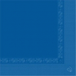 SERVIETTE ECOLABEL 2 PLIS 18 G/M² 39X39 CM TISSU BLEU MARINE (VENDU PAR 1600)