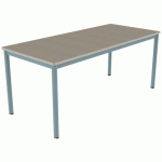 TABLE CARÉLIE MOB 180X80 T6 STR POLY. ÉRABLE G. BEIGE/LAGON - MOBIDECOR