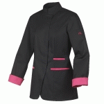 VESTE DE CUISINE FEMME NOIRE RIA
