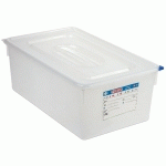 ARAVEN RÉCIPIENTS POUR ALIMENTS AVEC CODE COULEUR GN 1/1, 20 CM