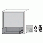 ARMOIRE SÉCURITÉ UB-S-90 UB90.060.059.050.S GRIS - ASECOS