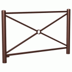 BARRIÈRE CARREFOUR 1.57 M - ZINC MARRON 8017 - PROCITY