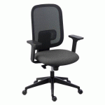 CHAISE DE BUREAU ALIA ANTHRACITE - DOSSIER MAILLE - ACCOUDOIRS 3D