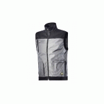 GILET DE TRAVAIL STRETCH GRIS FONCÉ/NOIR T2XL - DIADORA SPA - 702.170017